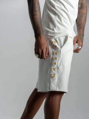Bermuda Blessed Bordado Gold - Off White