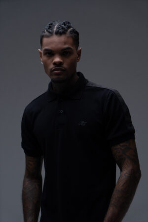 Polo Blessed Faixa Dark - Black