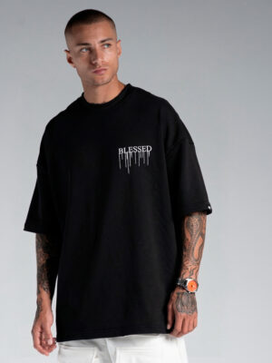 Camiseta Over Blessed Drip – Black