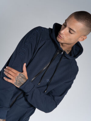 Moletom Blessed Signature Zip – Navy