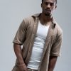 Camisa Blessed Textured – Bege