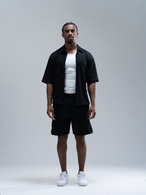 Alternative view of Camisa Blessed Textured – Black